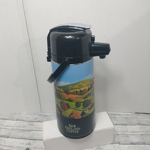 SERVICE IDEAS 3L STAINLESS STEEL AIRPOT COFFEE TEA RESTUARANT VACUUM DISPENSER - Picture 2 of 9